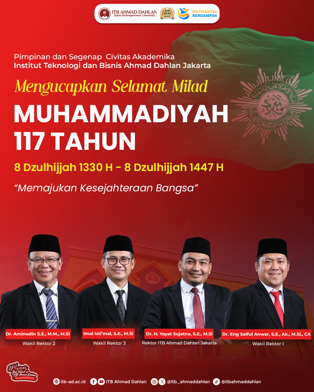Selamat Milad Muhammadiyah ke 117 Th